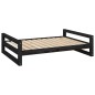 vidaXL Cama para perros madera maciza de pino negro 105,5x75,5x28 cm vidaXL Cama para perros madera maciza de pino negro 105,5x75,5x28 cm