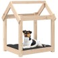vidaXL Cama para perros madera maciza de pino 61x50x70 cm vidaXL Cama para perros madera maciza de pino 61x50x70 cm