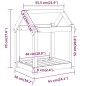 vidaXL Cama para perros madera maciza de pino 61x50x70 cm vidaXL Cama para perros madera maciza de pino 61x50x70 cm