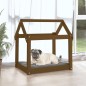 vidaXL Cama para perros madera maciza pino marrón miel 71x55x70 cm vidaXL Cama para perros madera maciza pino marrón miel 71x55x70 cm