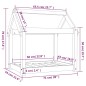 vidaXL Cama para perros madera maciza pino marrón miel 71x55x70 cm vidaXL Cama para perros madera maciza pino marrón miel 71x55x70 cm