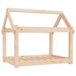 vidaXL Cama para perros madera maciza de pino 81x60x70 cm