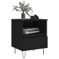 vidaXL Mesitas de noche 2 uds madera de ingeniería negro 40x35x50 cm vidaXL Mesitas de noche 2 uds madera de ingeniería negro 40x35x50 cm