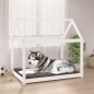 vidaXL Cama para perros madera maciza de pino blanco 111x80x100 cm vidaXL Cama para perros madera maciza de pino blanco 111x80x100 cm