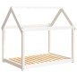 vidaXL Cama para perros madera maciza de pino blanco 111x80x100 cm vidaXL Cama para perros madera maciza de pino blanco 111x80x100 cm