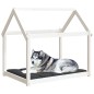 vidaXL Cama para perros madera maciza de pino blanco 111x80x100 cm vidaXL Cama para perros madera maciza de pino blanco 111x80x100 cm