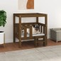 vidaXL Cama para perros madera maciza pino marrón miel 65,5x43x70 cm vidaXL Cama para perros madera maciza pino marrón miel 65,5x43x70 cm