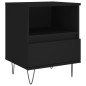 vidaXL Mesitas de noche 2 uds madera de ingeniería negro 40x35x50 cm vidaXL Mesitas de noche 2 uds madera de ingeniería negro 40x35x50 cm