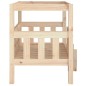 vidaXL Cama para perros madera maciza de pino 75,5x63,5x70 cm vidaXL Cama para perros madera maciza de pino 75,5x63,5x70 cm