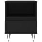 vidaXL Mesitas de noche 2 uds madera de ingeniería negro 40x35x50 cm vidaXL Mesitas de noche 2 uds madera de ingeniería negro 40x35x50 cm