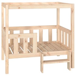 vidaXL Cama para perros madera maciza de pino 95,5x73,5x90 cm