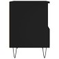 vidaXL Mesitas de noche 2 uds madera de ingeniería negro 40x35x50 cm vidaXL Mesitas de noche 2 uds madera de ingeniería negro 40x35x50 cm
