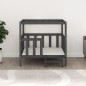 vidaXL Cama para perros madera maciza de pino gris 105,5x83,5x100 cm vidaXL Cama para perros madera maciza de pino gris 105,5x83,5x100 cm