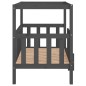 vidaXL Cama para perros madera maciza de pino gris 105,5x83,5x100 cm vidaXL Cama para perros madera maciza de pino gris 105,5x83,5x100 cm