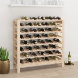 vidaXL Botellero madera maciza de pino 109,5x30x107,5 cm