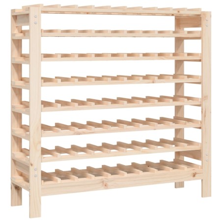 vidaXL Botellero madera maciza de pino 109,5x30x107,5 cm