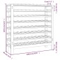vidaXL Botellero madera maciza de pino 109,5x30x107,5 cm vidaXL Botellero madera maciza de pino 109,5x30x107,5 cm