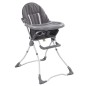 vidaXL Trona de bebé gris y blanco vidaXL Trona de bebé gris y blanco