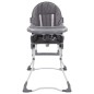 vidaXL Trona de bebé gris y blanco vidaXL Trona de bebé gris y blanco