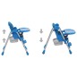 vidaXL Trona de bebé azul y gris vidaXL Trona de bebé azul y gris