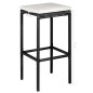 vidaXL Set comedor de jardín 5 piezas y cojines ratán sintético negro vidaXL Set comedor de jardín 5 piezas y cojines ratán sintético negro