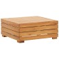 vidaXL Reposapiés seccional con cojín madera maciza de acacia vidaXL Reposapiés seccional con cojín madera maciza de acacia