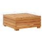 vidaXL Reposapiés seccional con cojín madera maciza de acacia vidaXL Reposapiés seccional con cojín madera maciza de acacia