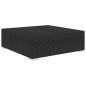 vidaXL Reposapies seccional con cojín 1 uds ratán sintético negro vidaXL Reposapies seccional con cojín 1 uds ratán sintético negro