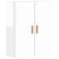 vidaXL Armarios de pared 2 uds madera de ingeniería blanco brillante vidaXL Armarios de pared 2 uds madera de ingeniería blanco brillante