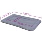 vidaXL Colchón para perro tamaño XXL gris vidaXL Colchón para perro tamaño XXL gris