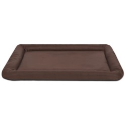 vidaXL Colchón para perro tamaño M marrón