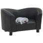 vidaXL Sofá para perros cuero sintético negro 67x41x39 cm vidaXL Sofá para perros cuero sintético negro 67x41x39 cm