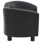 vidaXL Sofá para perros cuero sintético negro 67x41x39 cm vidaXL Sofá para perros cuero sintético negro 67x41x39 cm
