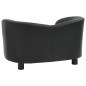 vidaXL Sofá para perros cuero sintético negro 67x41x39 cm vidaXL Sofá para perros cuero sintético negro 67x41x39 cm