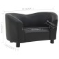 vidaXL Sofá para perros cuero sintético negro 67x41x39 cm vidaXL Sofá para perros cuero sintético negro 67x41x39 cm
