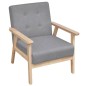 vidaXL Sillón de tela gris claro vidaXL Sillón de tela gris claro