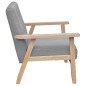 vidaXL Sillón de tela gris claro vidaXL Sillón de tela gris claro