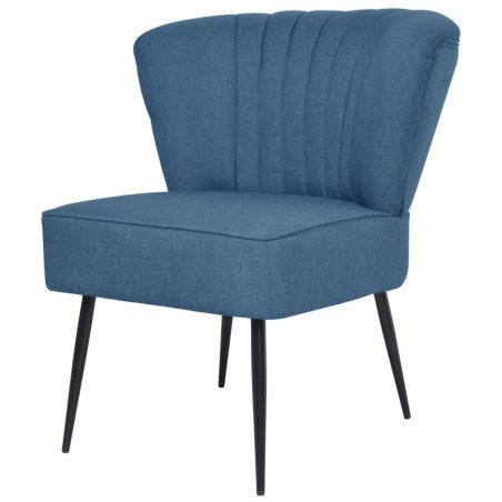 vidaXL Sillón de cóctel tela azul