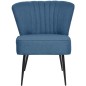 vidaXL Sillón de cóctel tela azul vidaXL Sillón de cóctel tela azul