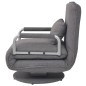vidaXL Silla giratoria y sofá cama tela gris oscuro vidaXL Silla giratoria y sofá cama tela gris oscuro