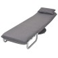 vidaXL Silla giratoria y sofá cama tela gris oscuro vidaXL Silla giratoria y sofá cama tela gris oscuro