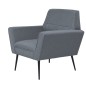 vidaXL Sillón de acero y tela gris claro vidaXL Sillón de acero y tela gris claro