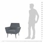 vidaXL Sillón de acero y tela gris claro vidaXL Sillón de acero y tela gris claro