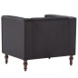 vidaXL Sillón de terciopelo negro vidaXL Sillón de terciopelo negro
