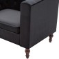 vidaXL Sillón de terciopelo negro vidaXL Sillón de terciopelo negro