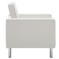 vidaXL Sillón de cuero sintético blanco vidaXL Sillón de cuero sintético blanco