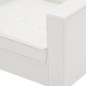 vidaXL Sillón de cuero sintético blanco vidaXL Sillón de cuero sintético blanco