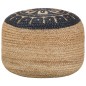 vidaXL Puf hecho a mano azul 45x30 cm yute vidaXL Puf hecho a mano azul 45x30 cm yute