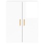 vidaXL Armarios de pared 2 uds madera de ingeniería blanco brillante vidaXL Armarios de pared 2 uds madera de ingeniería blanco brillante