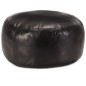 vidaXL Puf negro 60x30 cm cuero auténtico de cabra vidaXL Puf negro 60x30 cm cuero auténtico de cabra